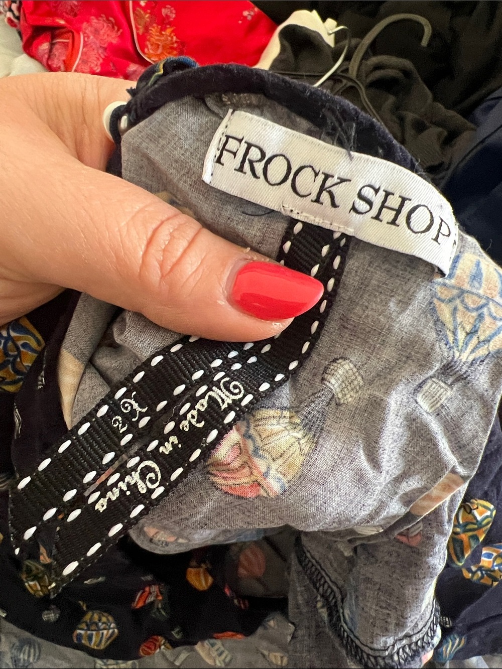ModCloth Navy Hot Air Balloon Print Dress - Picture 7 of 8